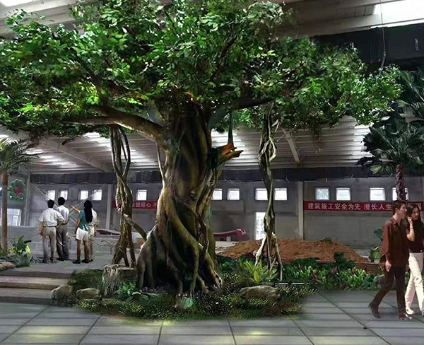 游樂場(chǎng)假山3